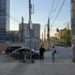 Строительный забор загородил весь тротуар